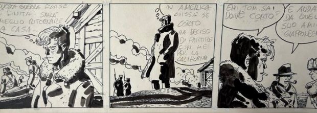 Pratt, Hugo - 1 Strip original - Corto Maltese - La Jeunesse de Corto - 1981