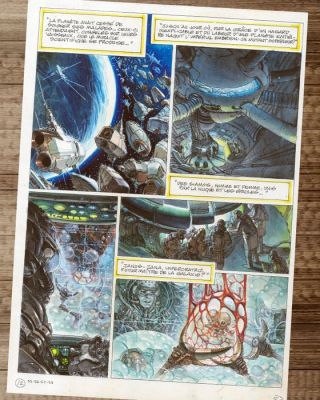 Juan Gimenez Œuvre originale - La Caste des Méta-Barons Vol. 2 – Original Published Comic Page – Hand Signed | Catawiki