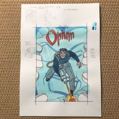 Daniel Torres - 1 Original cover - Opium - Opium, Cómic Book - 1989 | Catawiki