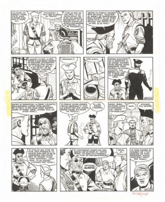 Victor Hubinon | Planche originale n°40, publiée dans le journal Pilote n°357 - Barbe-Rouge à la rescousse - Barbe-Rouge | Daniel Maghen