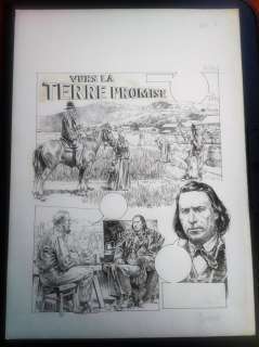 Serpieri, Paolo Eleuteri | original plate (p.1)  - Histoires indiennes La terre promise | Catawiki
