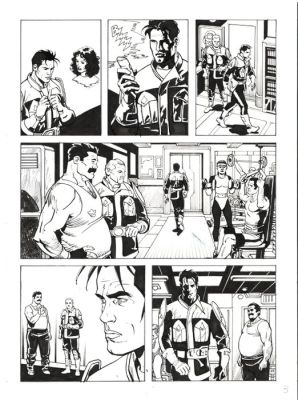Bonazzi, Germano - 3 Original page - Nathan Never Rinascita #5 - "Spettri" - 2017 | Catawiki