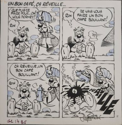 Dufranne, Henri - 1 Original page - Gai Luron - Gai Luron et Arthur le fantôme | Catawiki