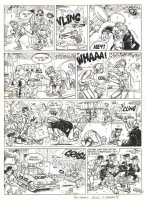 Serge Carrère | Planche originale n°9 - Léo Loden | Daniel Maghen