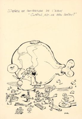 Dupa - Illustration originale, couverture de l‘album - Cubitus, est-ce bien sérieux ? - Cubitus