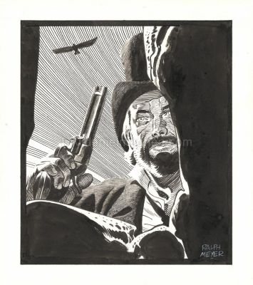 Ralph Meyer | Undertaker, Illustration originale inédite | Daniel Maghen