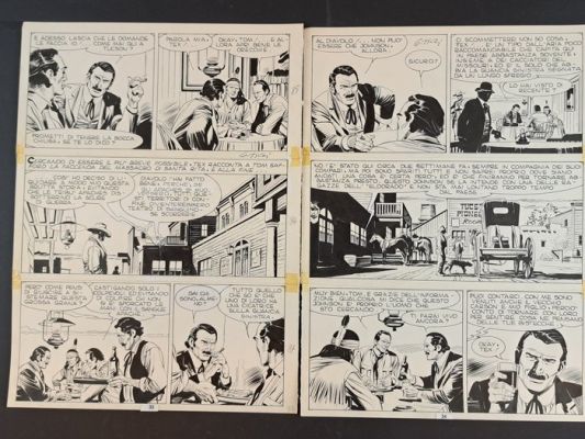 Ticci, Giovanni - 2 Original page - Tex: Segnali di Fumo | Catawiki