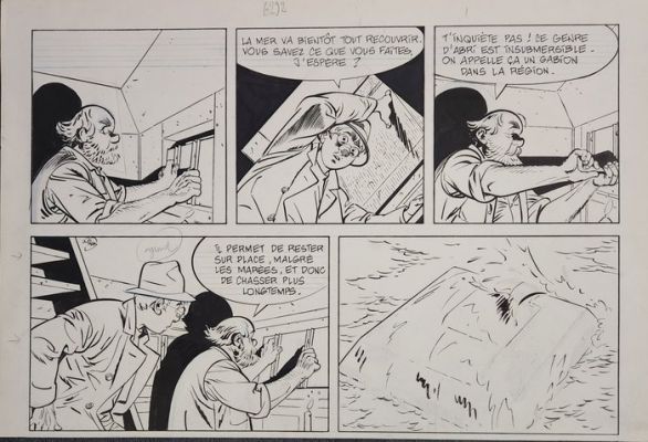 Dodier, Alain - 1 Original page - Jerome K. Jerome Bloche - T12 Le gabion planche 40 A | Catawiki