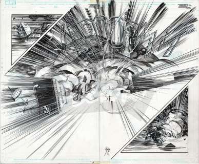 Jorge Coelho | Rocket Raccoon #4, Pages 10-11 (double page spread) | ComicHeart