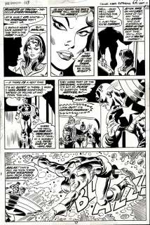 Bob Brown, Frank Bolle - Avengers #113 P 17 (2Nd Page Mantis Appearance! Cap Battles Also!) 1973