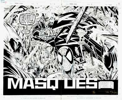 Todd McFarlane - Spider-Man #7 Double Splash P 2-3 (Spider-Man, Hobgoblin, Ghost Rider!) 1990