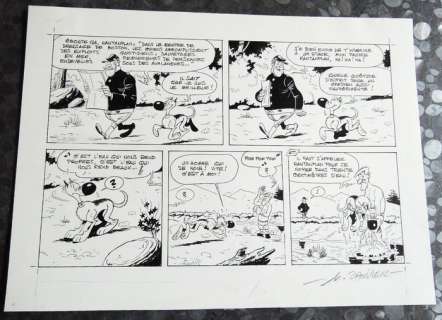 Janvier, Michel | original plate in India ink  - Rantanplan | Catawiki