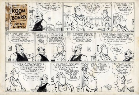 Ahern, Gene - ROOM AND BOARD SUNDAY Sunday Strip