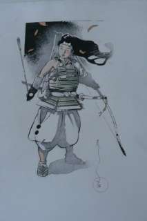 Michetz, Marc | Original colour drawing  - Jeune guerrière | Catawiki