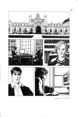 Corrado Roi – Tavola Originale - “Dylan Dog” - china su cartoncino - firmata | Love Original Art
