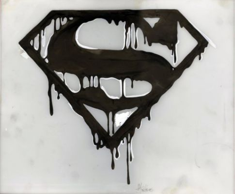 Sellers, Mike - SUPERMAN #75: THE DEATH OF SUPERMAN - BLOODY ’S’ Logo Design | ComicConnect