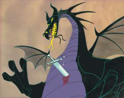 La Belle au bois dormant Studio Walt Disney 1959. Cellulo de Maléfiqu | Rossini