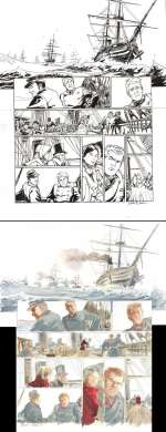 Planche originale 23 de LAOWAI Tome 1. La guerre de l‘opium par Xavier BESSE
