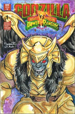 Freddie E. Williams II | GoldarWatercolor SketchLimited Ed. Godzilla vs Power RangersBlank | Freddie E. Williams II