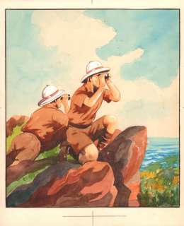 SELECTION VARIEE / BELLES PIECES - Illustration originale du Corsaire des îles par Etienne Le Rallic