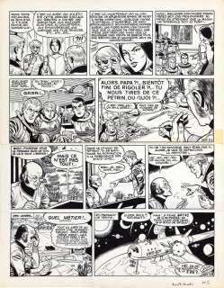 Hubinon | Buck Danny, planche n°5 (de fin) à l’encre de… | Millon