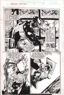 Arne Starr, Darick Robertson - Spectacular Spider-Man Super Special #1 P.10 - Venom - Signed - 1995