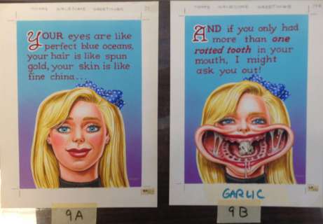 John Pound | Gruesome Greetings Original Artwork From Topps Chewing Gum 1992 | ComicArtFans Classifieds
