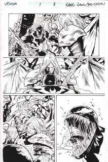 Greg Land, Jay Leisten - Venom War: Spider-Man #1 P.8 - Venom Vs Knull - 2024