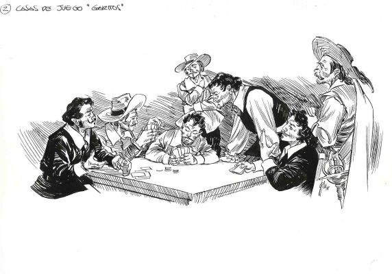 Joan Mundet | Dibujo original – El Capitán Alatriste – Juego de Rol – Mundet | Origin Of Comics
