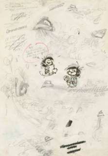 Gaston Lagaffe - Gaffe Ã  Lagaffe Encre de Chine et mine de plomb pour ces études... | Tessier Sarrou