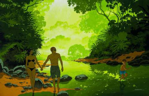 Le tueur Encre de Chine et acrylique pour cette illustration inédite. 2015 Signé,... | Tessier Sarrou