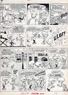 Devos | Génial Olivier, planche n°1 à l’encre de… | AZ auction