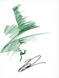 David Lloyd | V For Vendetta Side Portrait Color Sketch - Signed | Anthony’s Comic Book Art