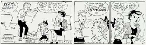 Al Vermeer Priscilla’s Pop Daily Comic Strip Original Art dated 5-7-70 (NEA, 1970).  It’s hard to argue with - | Heritage