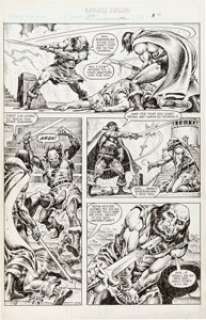 Ernie Chan Savage Sword of Conan #122 "The  Blossoms of the Black Lotus" Page 11 Original Art (Marvel,  1986).... | Heritage
