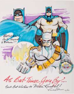 Rick Stasi Batman Past, Present and Future Sketch Original Art (2002). Color sketch by DC Comics, Marvel - | Heritage