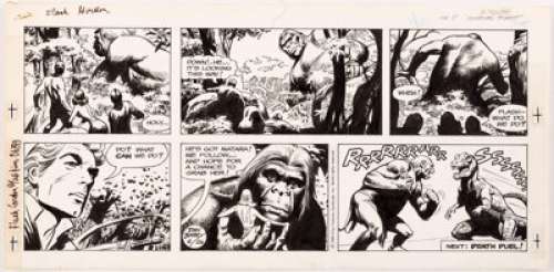 Dan Barry Flash Gordon Sunday Comic Strip Original Art dated 6-26-88 (King Features Syndicate, 1988). An - | Heritage