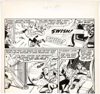 Sensation Comics - Little Boy Blue Partial Page Original Art (DC Comics, c. 1940s). Most probably an - | Heritage