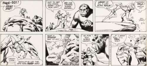 Dan Barry Flash Gordon Sunday Comic Strip Original Art dated 8-14-88 (King Features Syndicate, 1988). Though - | Heritage