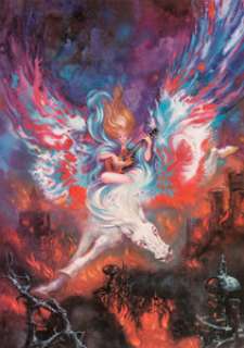 Kelly Freas Analog July 1973 Original Art (Analog, 1973). This cover illustration was for the story, "A - | Heritage