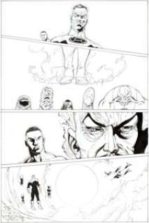 Ethan Van Sciver Sinestro #7 Page 15 Original Art (DC, 2015). Green Lantern John Stewart faces down Sinestro -