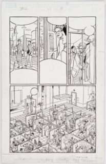 Farel Dalrymple Omega: The Unknown #6 Story Page 18 Original Art (Marvel, 2008). This alternative-comics style -