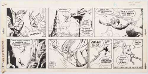 Dan Barry Flash Gordon Sunday Comic Strip Original Art dated 9-4-88 (King Features Syndicate... | Heritage