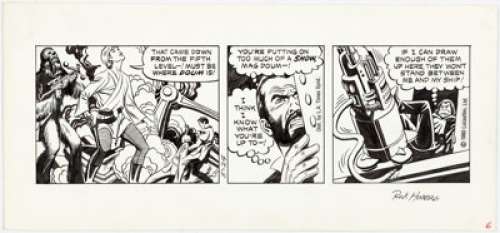 Russ Manning Studio Star Wars Daily Comic Strip Original Art dated 5-24-80 (LA Times, 1980). The last major - | Heritage