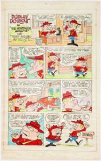 Al Kilgore - Dudley Do-Right Complete 1-Page Story and Various Bullwinkle-Related Character Drawings Original - | Heritage