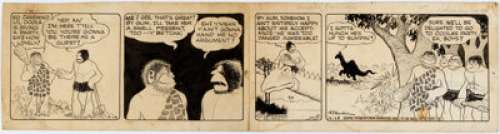 Vincent T. Hamlin Alley Oop Daily Comic Strip Original Art dated 12-28-38 (NEA Service, 1938). One of the - | Heritage