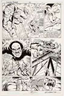 Grant Miehm and Kurt Wilson Suicide Squad #32 Page 15 Original Art (DC, 1989). Bronze Tiger and Shade the -