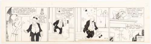 George McManus Bringing Up Father Daily Comic Strip Original Art dated 9-3-30 (King Features Syndicate, 1930). - | Heritage