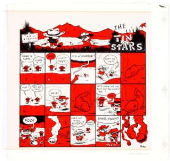 Steven Weissman (as Ribs) Yikes! #1 Complete 1-Page Story Original Art with Overlay Plate Group of 2 (Weissman, -