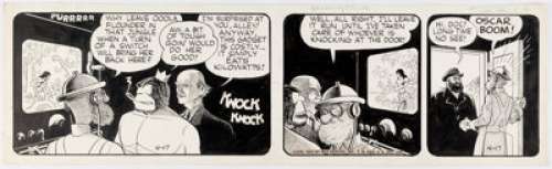 V. T. Hamlin Alley Oop Daily Comic Strip Original Art dated 4-17-45 (NEA, 1945).... | Heritage